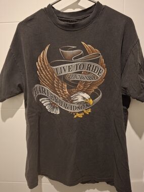 Harley-Davidson Black Eagle 'Live to Ride' Graphic Tee